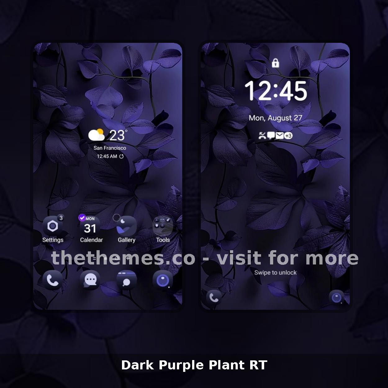 Dark Purple Plant RT