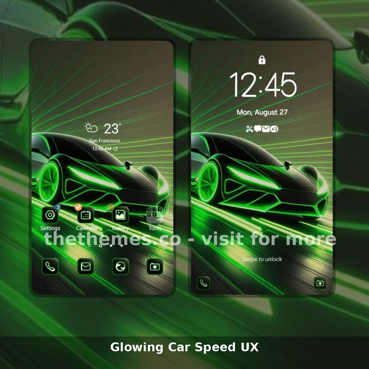 Glowing Car Speed UX