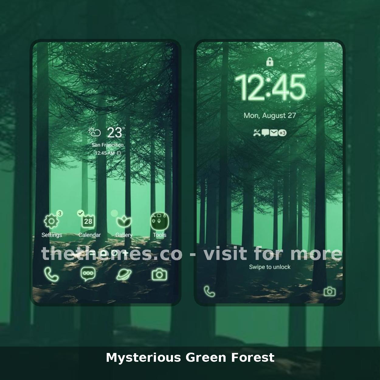 Mysterious Green Forest