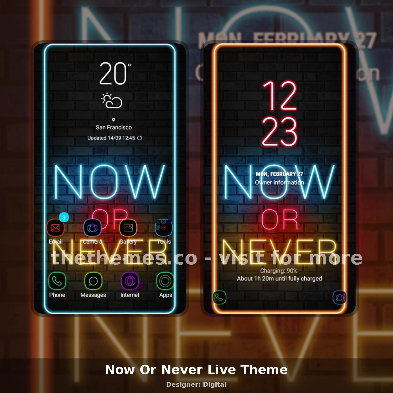 Now Or Never Live Theme