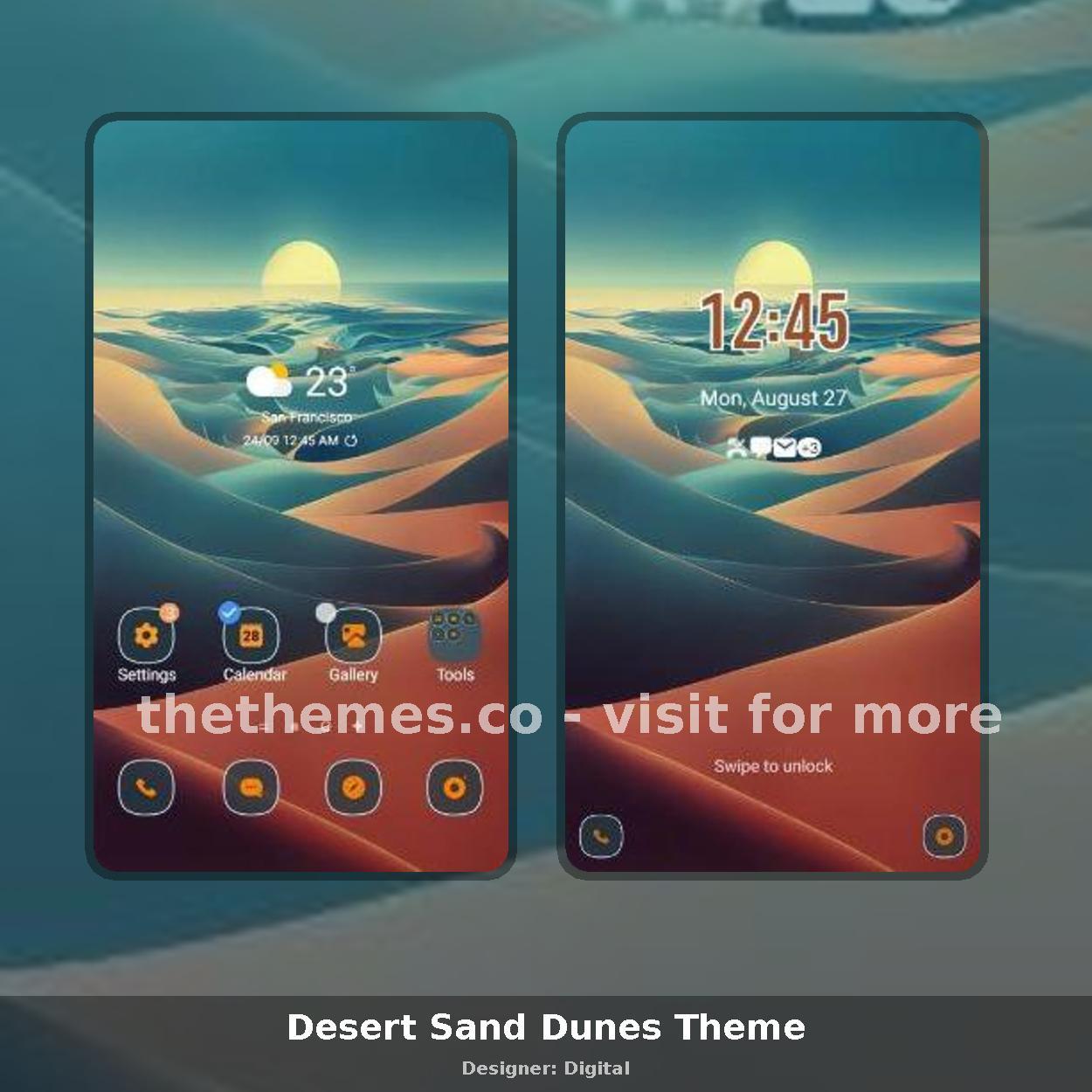 Desert Sand Dunes Theme