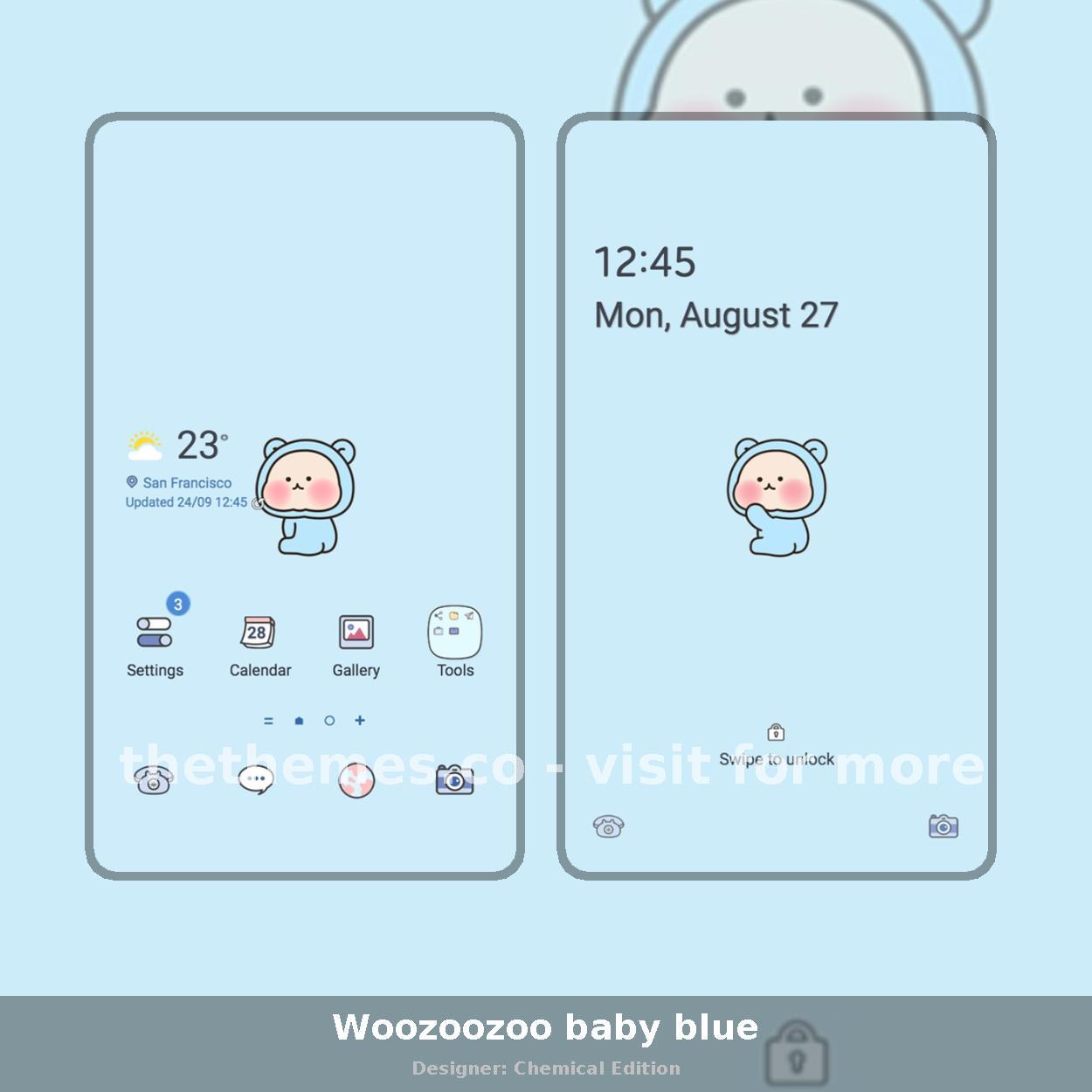 Woozoozoo baby blue