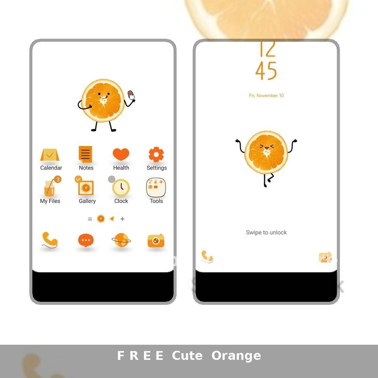 F R E E  Cute  Orange
