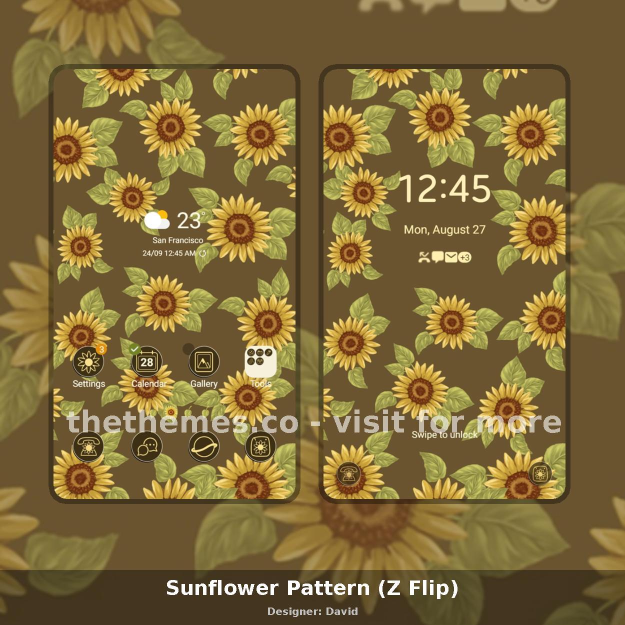 Sunflower Pattern (Z Flip)