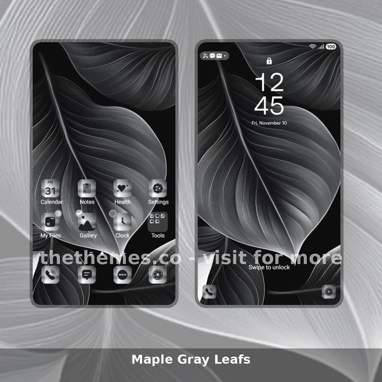 Maple Gray Leafs