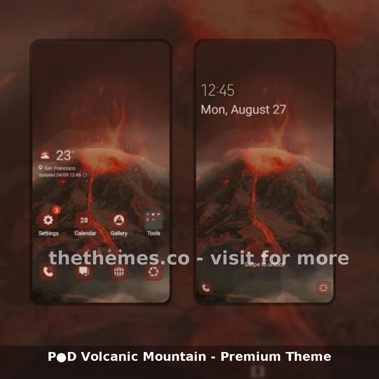 P●D Volcanic Mountain - Premium Theme