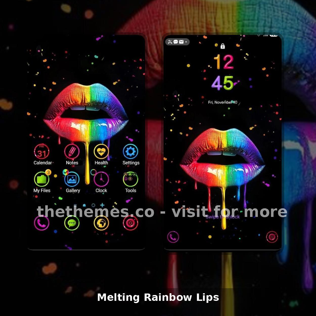 Melting Rainbow Lips