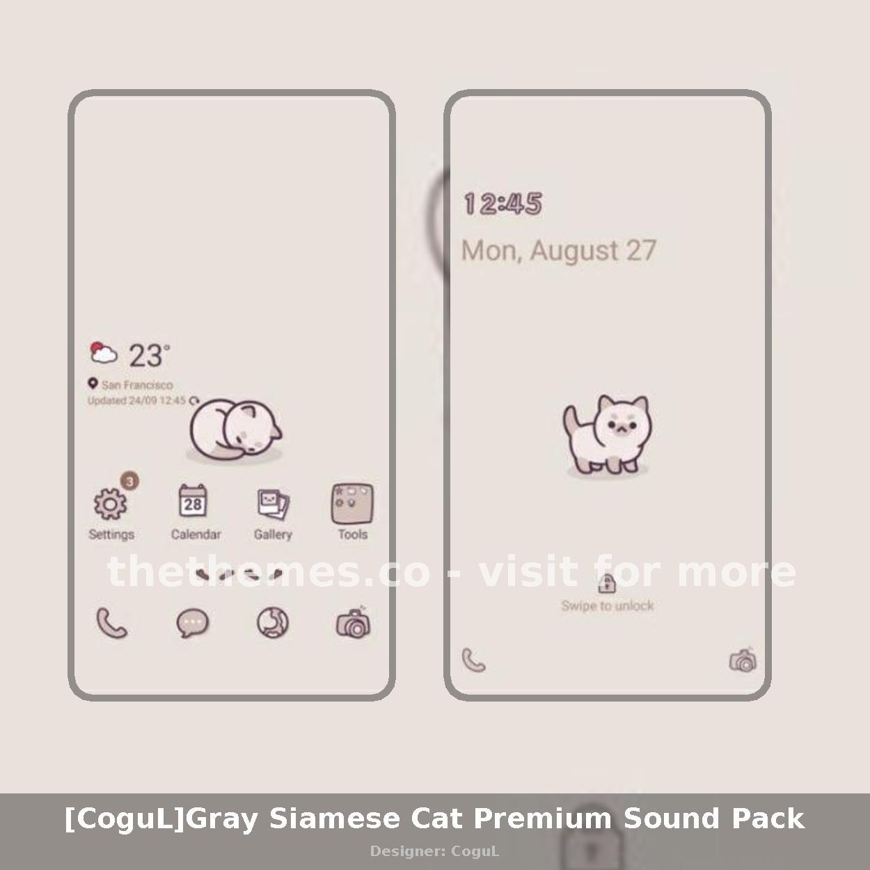 [CoguL]Gray Siamese Cat Premium Sound Pack