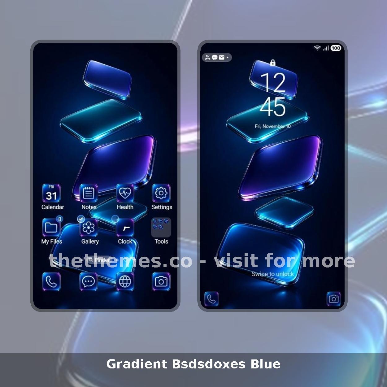 Gradient Bsdsdoxes Blue