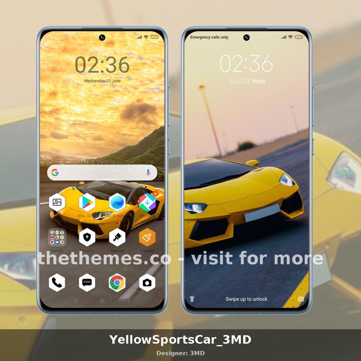 YellowSportsCar_3MD