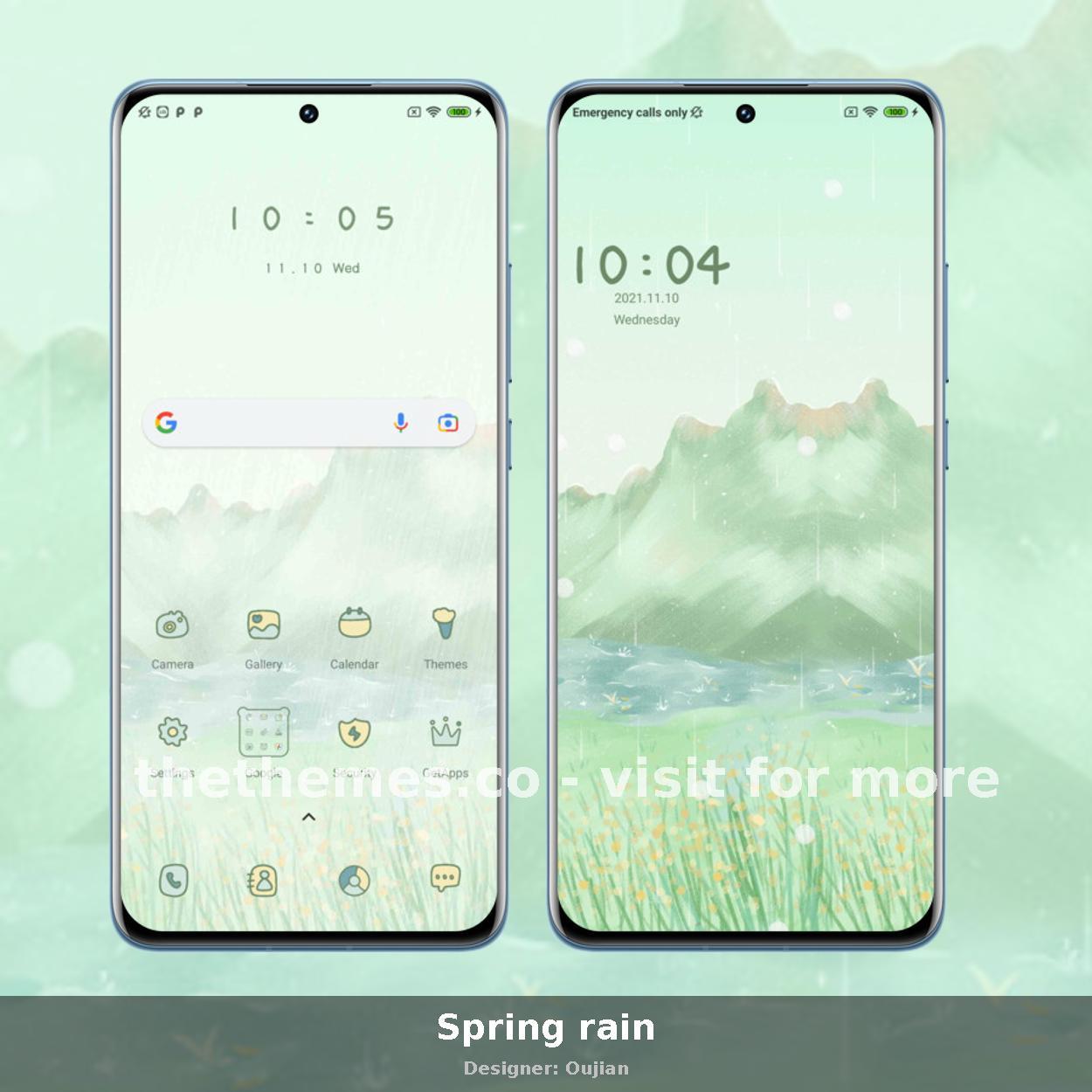 Spring rain
