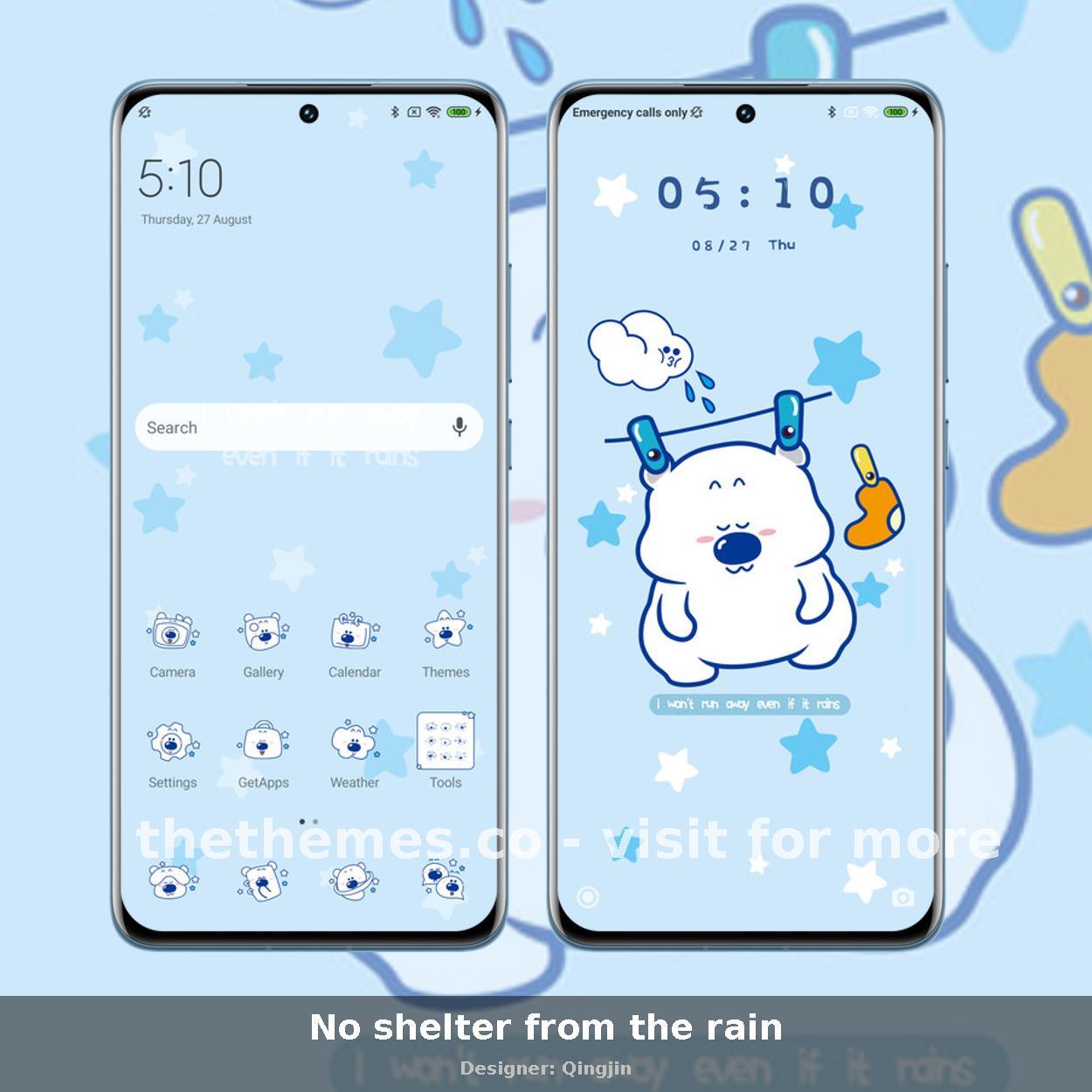 No shelter from the rain