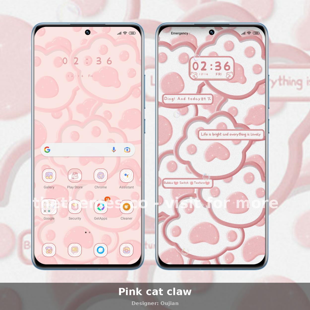 Pink cat claw