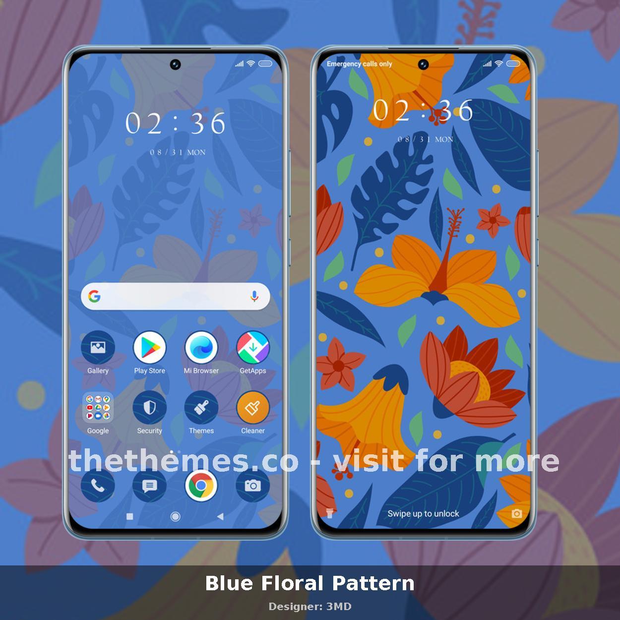 Blue Floral Pattern
