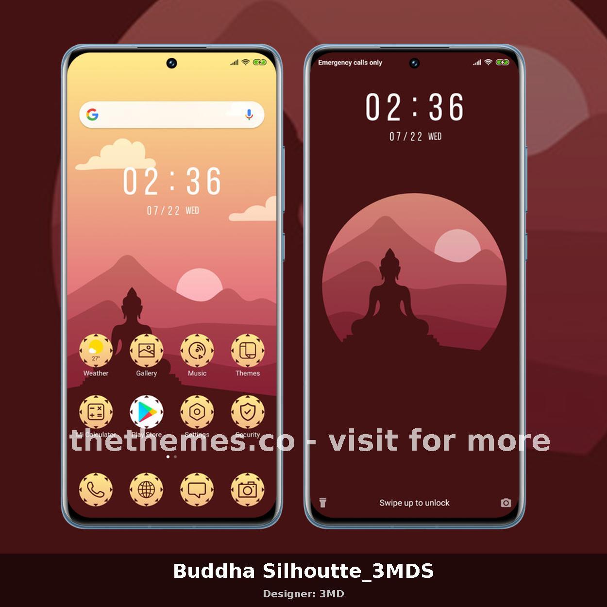 Buddha Silhoutte_3MDS