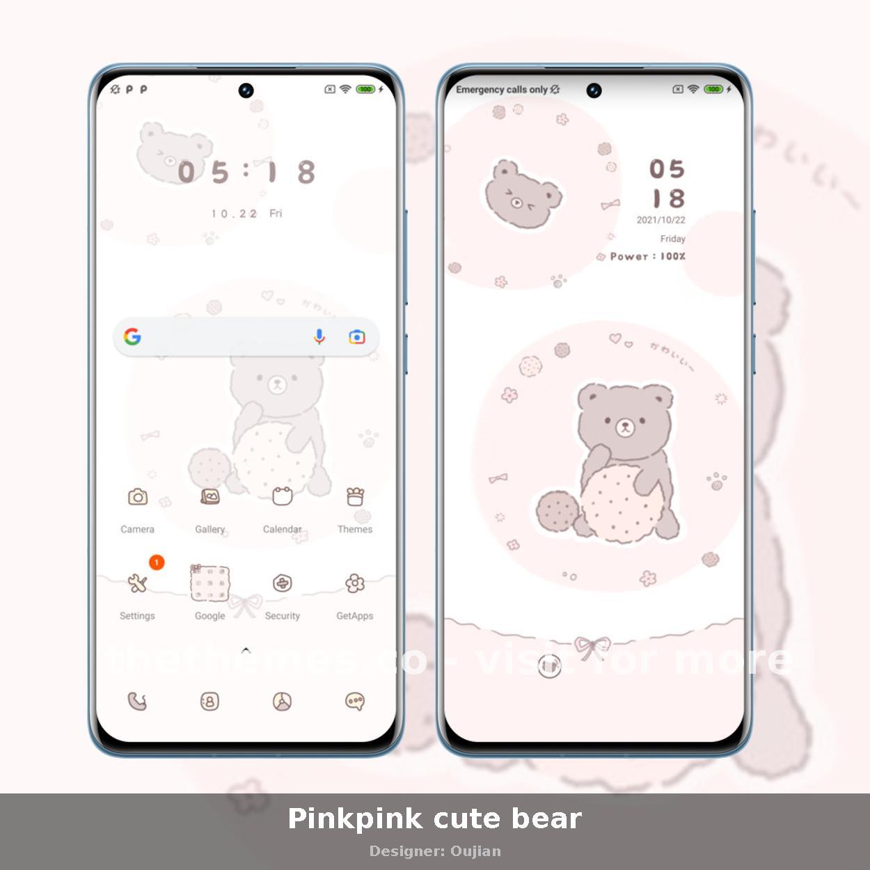 Pinkpink cute bear