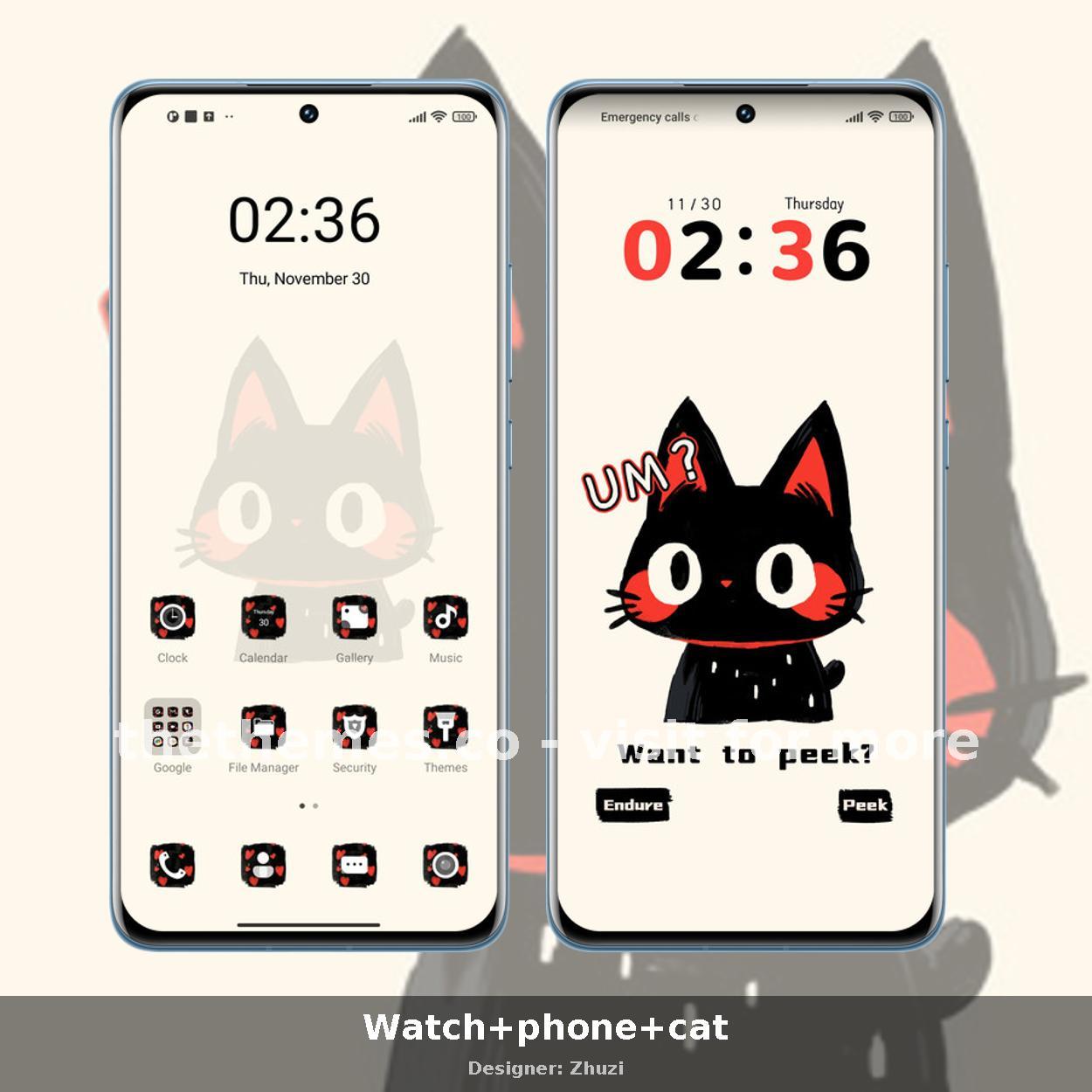 Watch+phone+cat