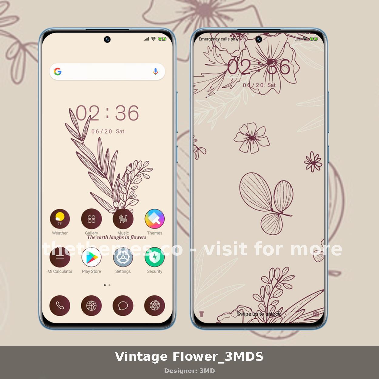Vintage Flower_3MDS