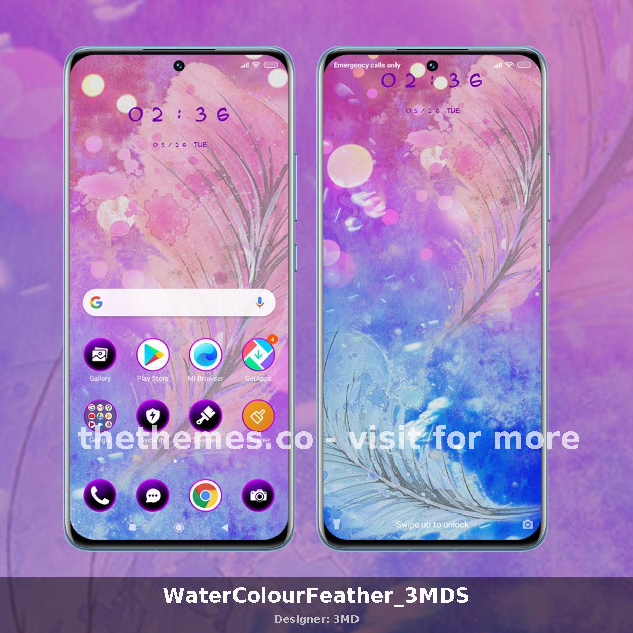 WaterColourFeather_3MDS