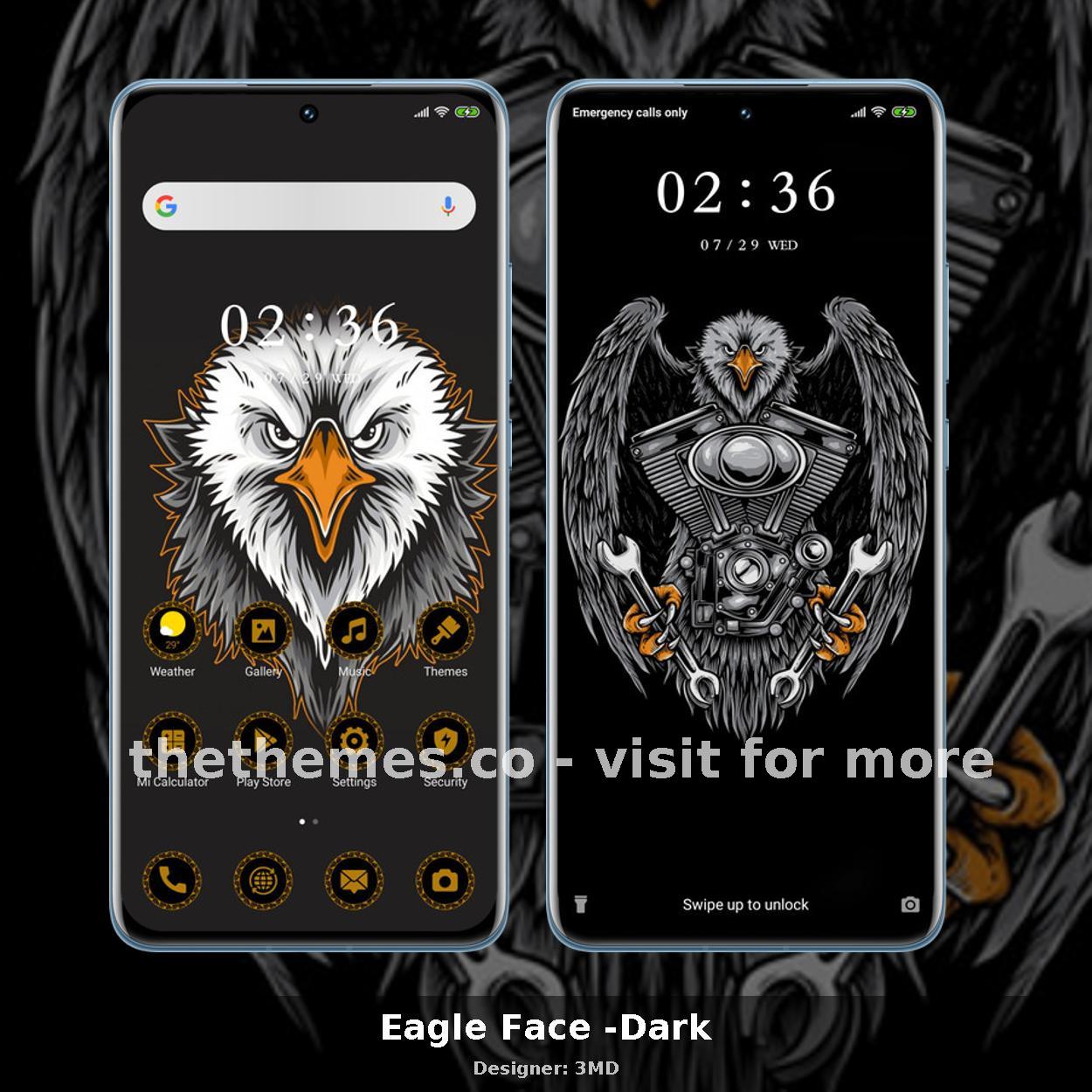 Eagle Face -Dark
