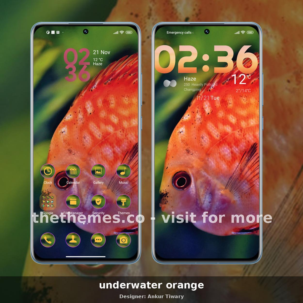 underwater orange