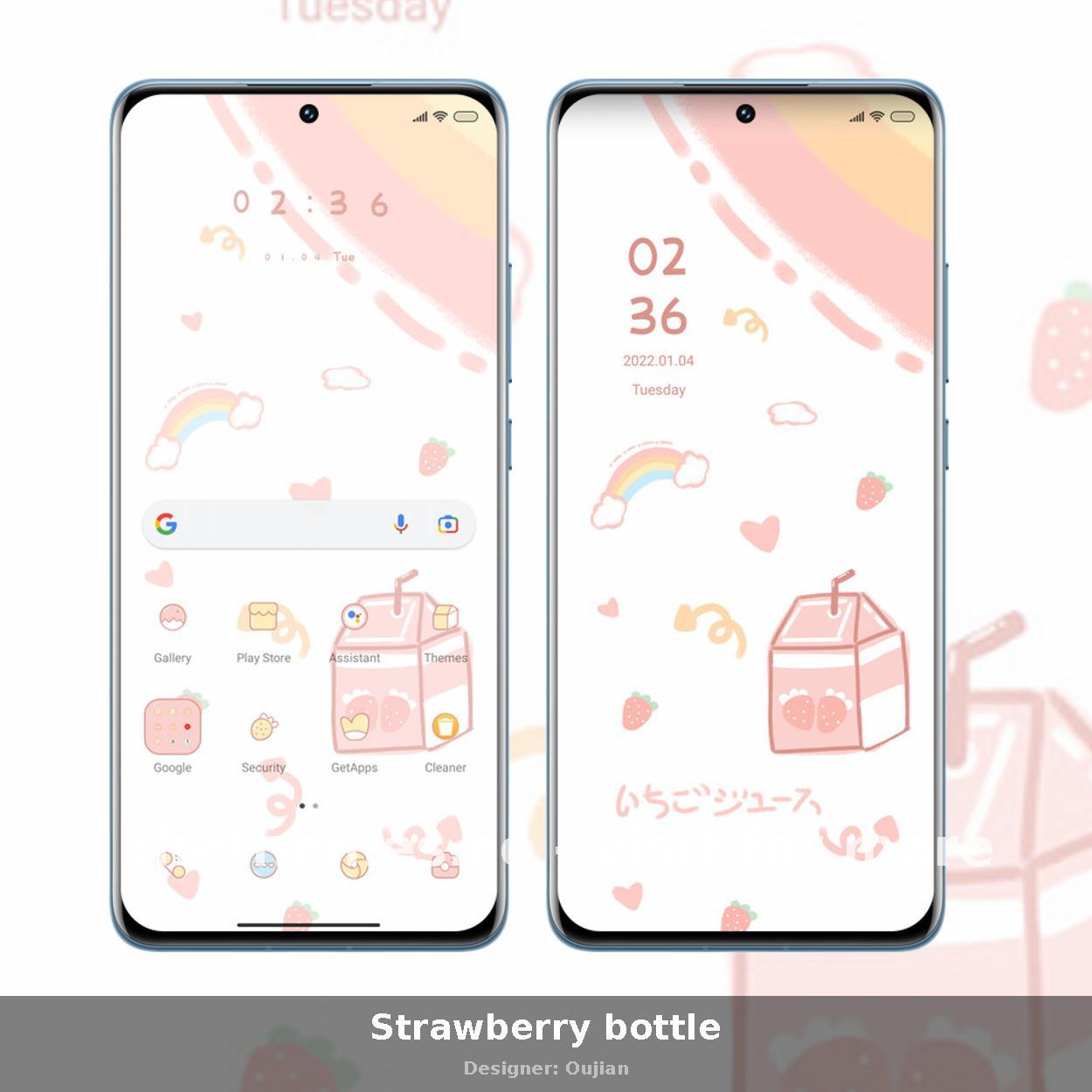 Strawberry bottle