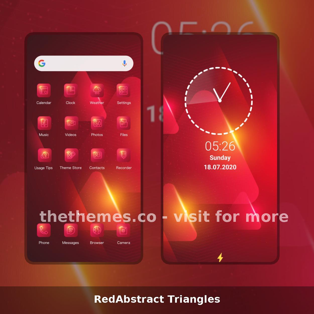RedAbstract Triangles