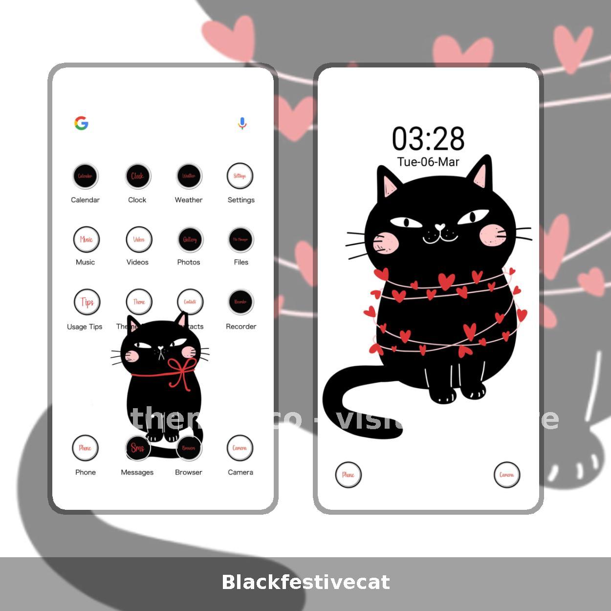 Blackfestivecat