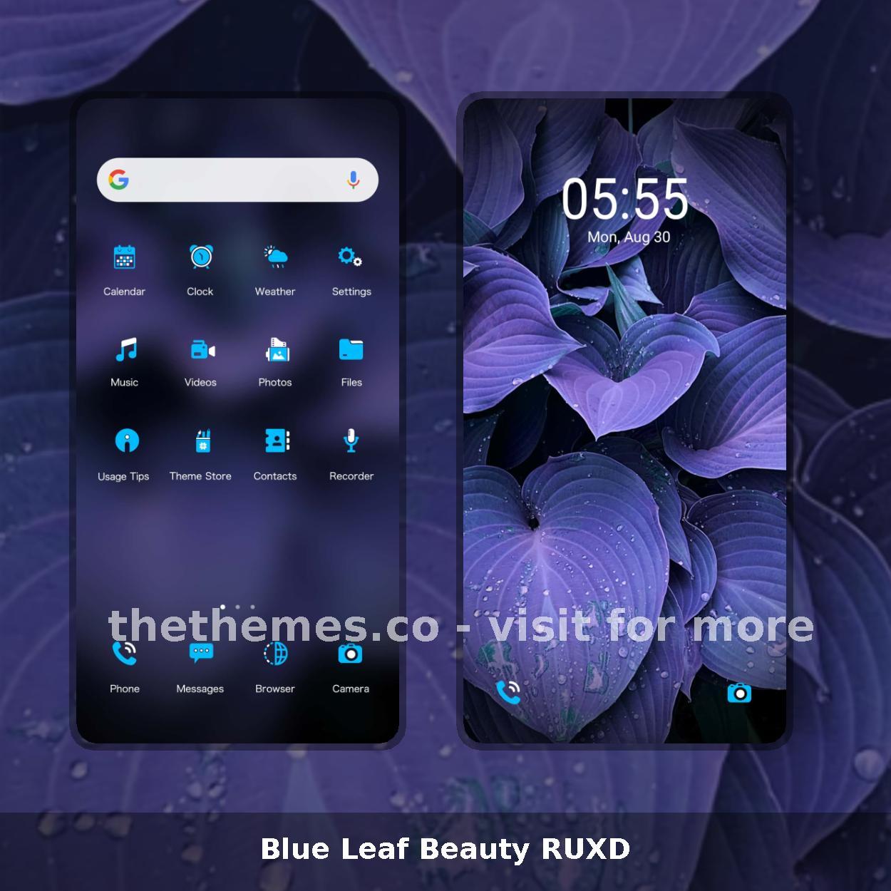 Blue Leaf Beauty RUXD
