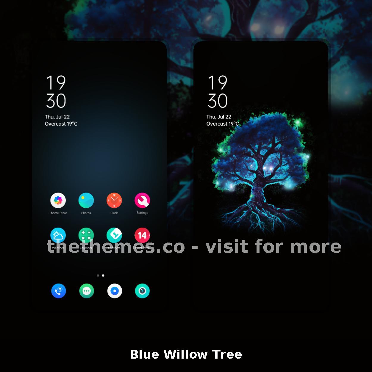 Blue Willow Tree