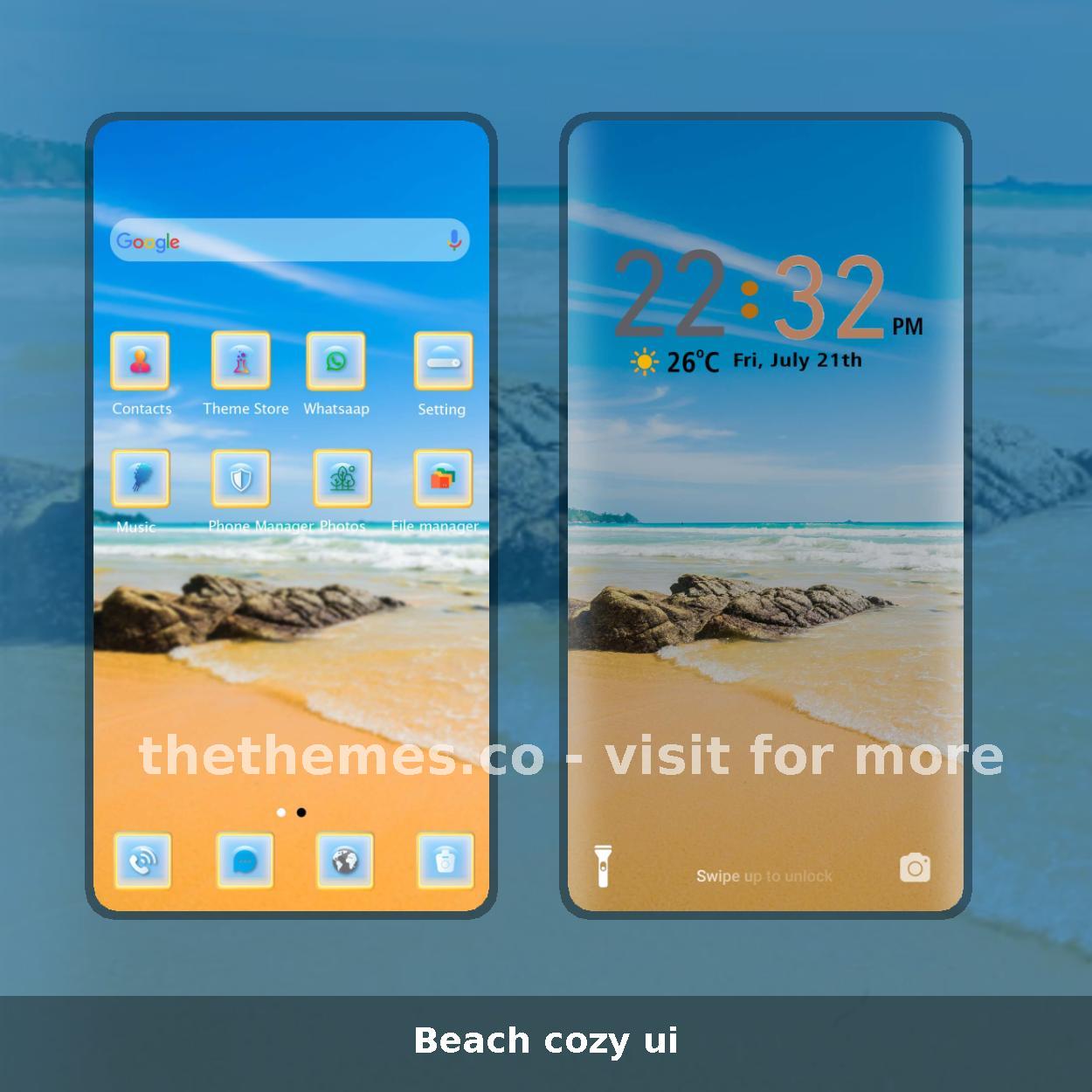 Beach cozy ui