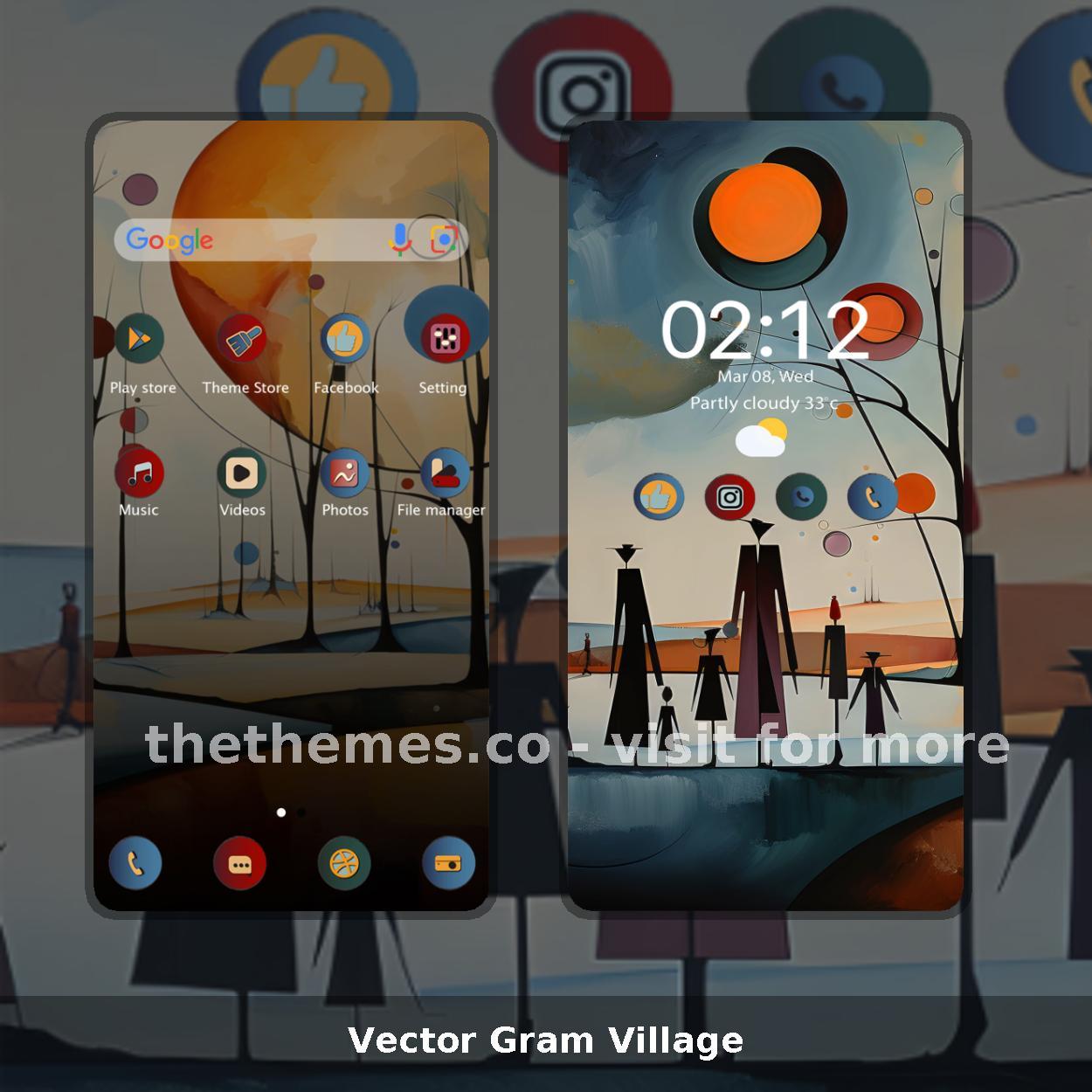 Vector Gram Village