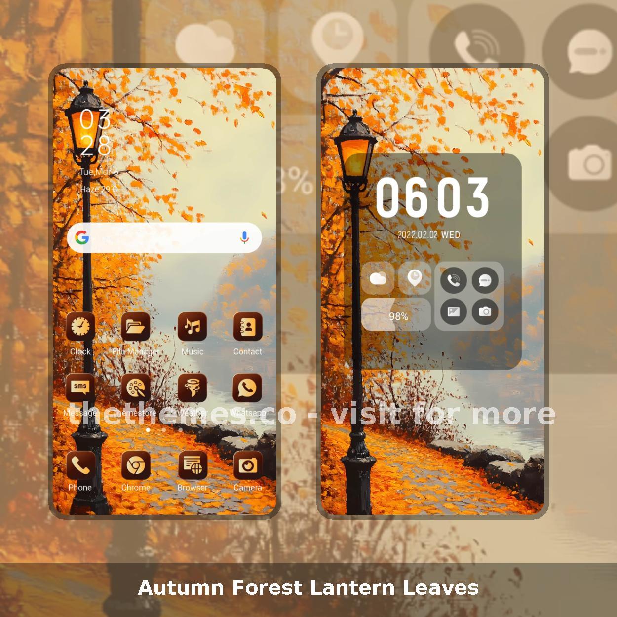 Autumn Forest Lantern Leaves