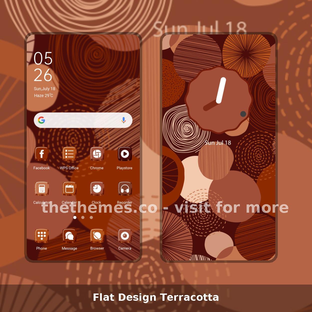 Flat Design Terracotta