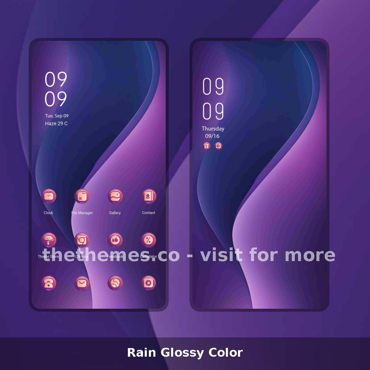 Rain Glossy Color